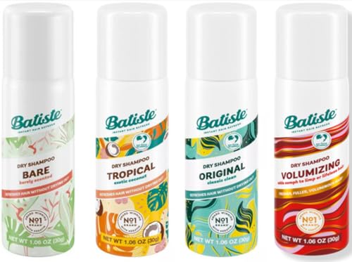 Batiste mini 4 pack (Original, Tropical, Bare, Volumizing)