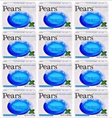 Lot of 12 Bars Pears Soap with Mint Extract