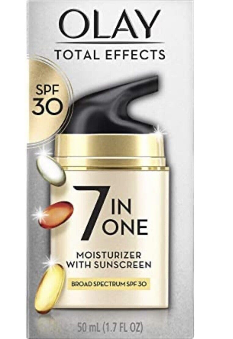 OLAY Total Effects 7 in One Anti-Aging Moisturizer with Sunscreen SPF 30, 1.7 OZ
