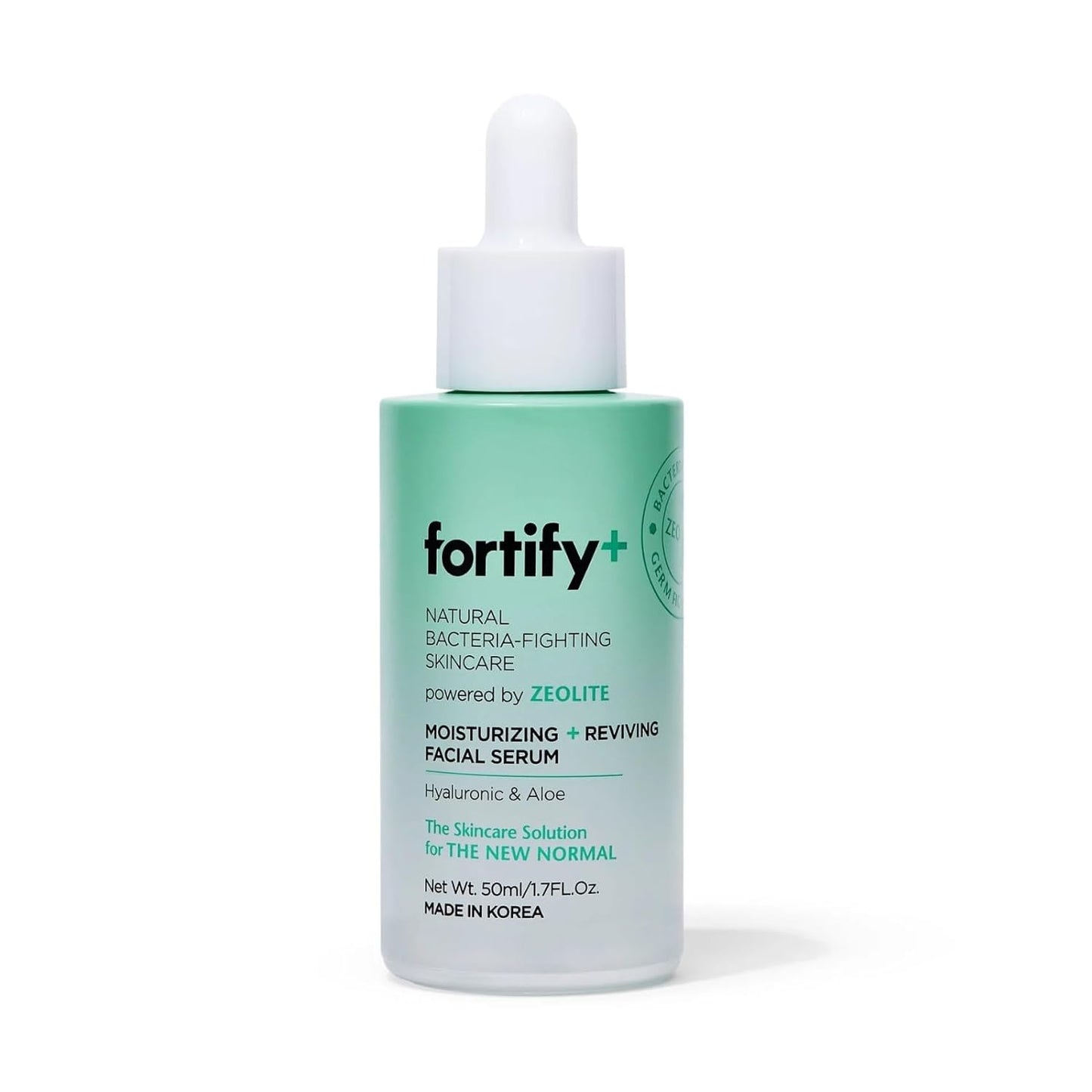 Fortify Hyaluronic Acid Serum for Face - Natural Germ-Fighting Skincare with Aloe & Zeolite - Moisturizing & Protecting | Rejuvenates & Revives | Clean Beauty | Made in Korea - 50ML / 1.67Fl Oz