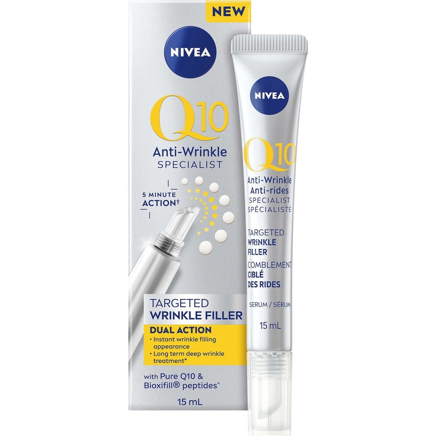 Nivea Q10 Anti-Wrinkle Specialist Targeted Wrinkle Filler Deep Moisture 15ml NEW