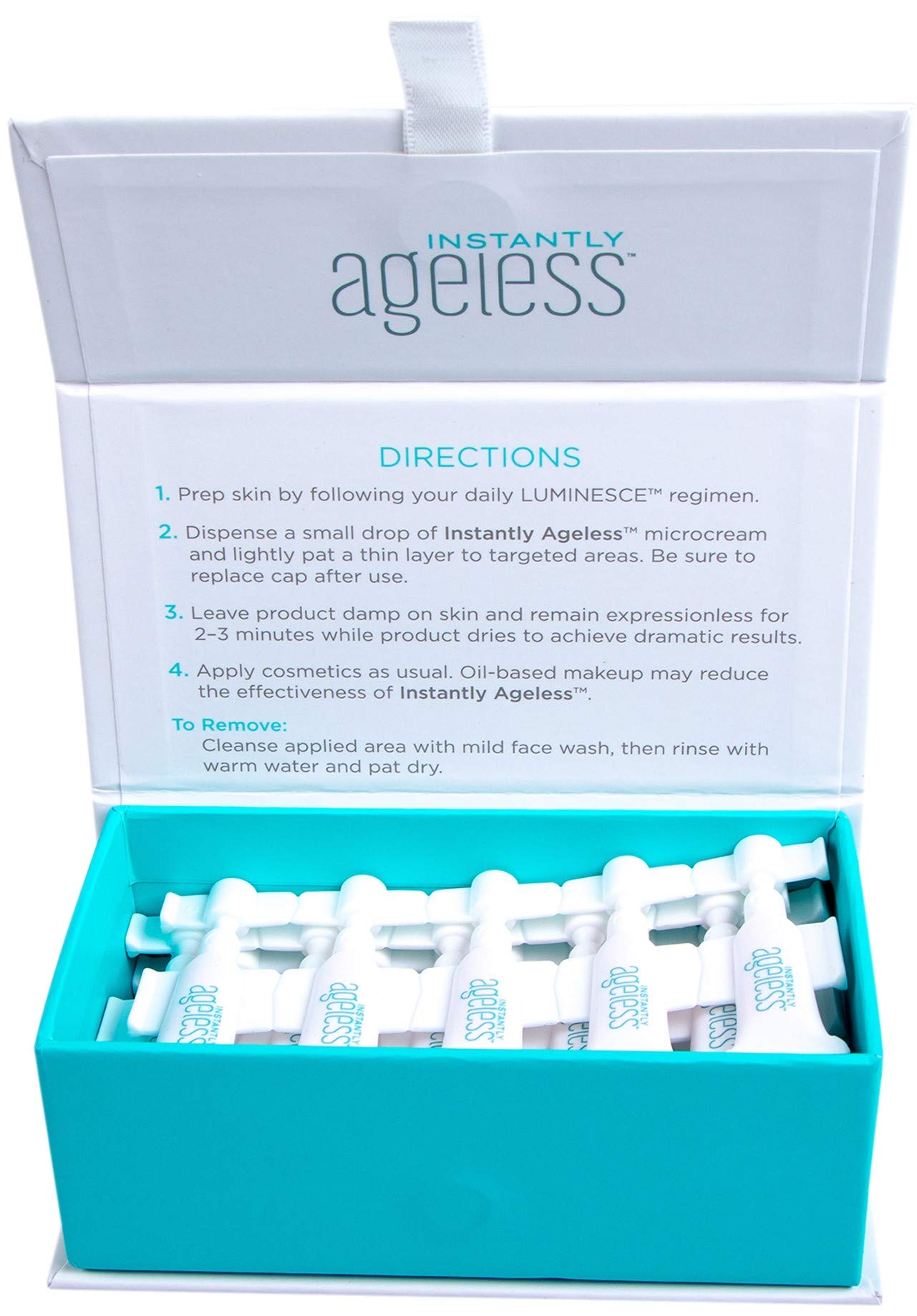 Instantly Ageless Facelift in A Box - Instant Eye Bag Remover Puffiness -1 Box of 25 Vials - Instant Under Eye Bags Remover - Wrinkle Tightener - Instant Wrinkle Remover for Face Instant Lift