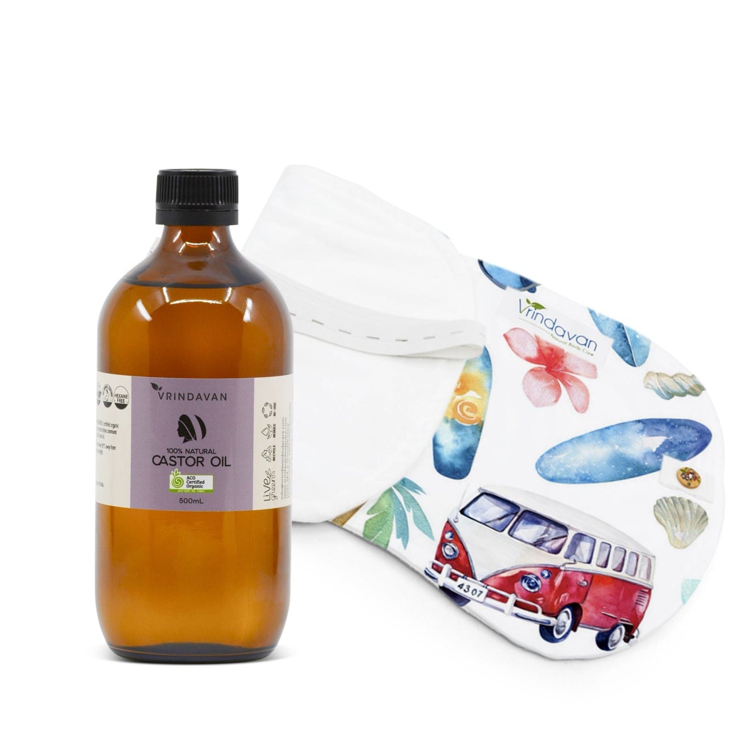 Organic Castor Oil 500mL & Liver Pack Combo