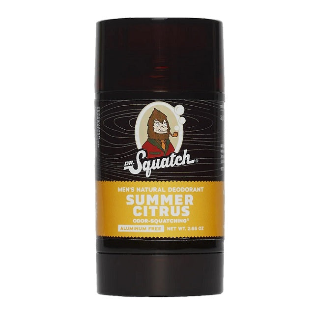Dr. Squatch Men's Natural Deodorant Summer Citrus 2.65oz (75g)