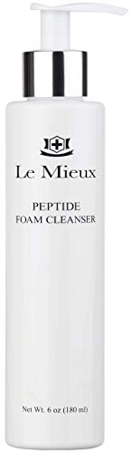 Le Mieux Peptide Foam Cleanser - Age Defying Face Wash with Marine Collagen & 3 Peptides for Glowing Skin, Foaming Cleanser for Dry Skin, No Parabens or Sulfates (6 oz / 180 ml)