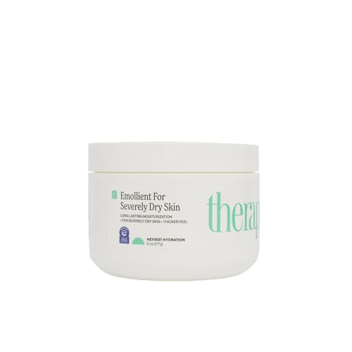 THERAPLEX Emollient Cream for Dry Skin - No Parabens or Preservatives, Noncomedogenic, Fragrance-free, Dermatologist Recommended - Long-lasting Moisturizing Cream and Heaviest Hydration (6 Oz)