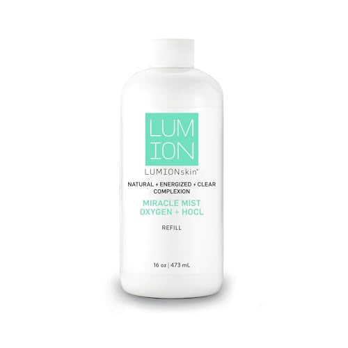 LUMION skin - Natural Miracle Mist Face Spray | Soothes Redness + Irritation, Promotes Healthy, Calm, Clear Skin, Hypochlorous Acid (Refill, 16 fl oz | 473 ml)