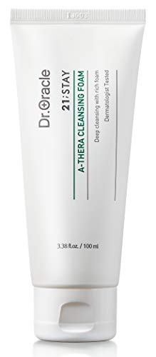 A-Thera Cleansing Foam Face Wash Facial Cleanser for Sensitive Skin - Korean Beauty, (3.38fl.oz) Dermatologist Tested, 21;STAY by DR.ORACLE