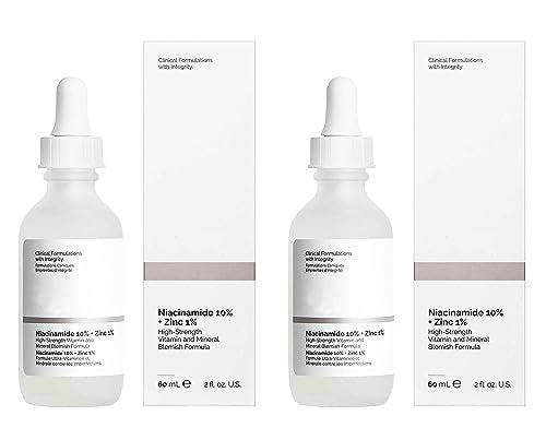 2 Pack Ordinary Niacinamide 10% + Zinc 1% - Large 60mL - 2 FLoz