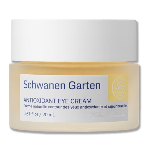 Schwanen Garten Antioxidant Eye Cream 0.67oz / 20ml - Eye Wrinkles Solution, Non-greasy Gel Cream, Vegan, Clean beauty, Organic ingredients