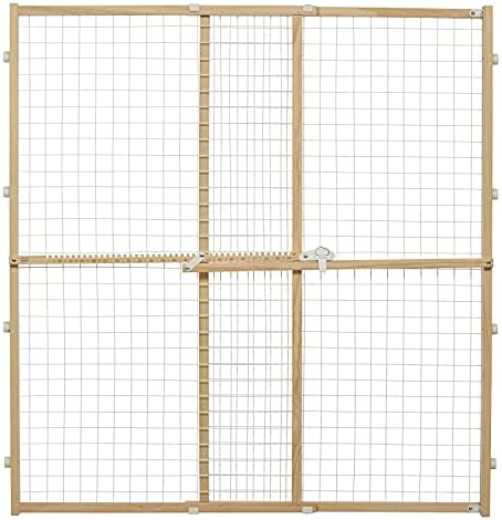 MidWest Homes for Pets Wire Mesh Pet Safety Gate, 44 Inches Tall & Expands 29-50 Inches Wide, Large