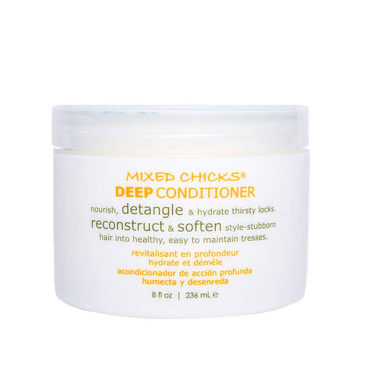 Mixed Chicks Detangling Deep Conditioner - Softens, Moisturizes & Detangles Straight or Curly Hair, 8 fl.oz