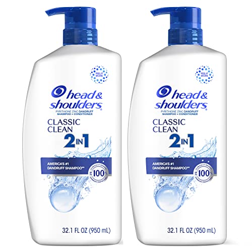 Head & Shoulders 32.1 fl oz Anti-Dandruff Shampoo and Conditioner Twin Pack, Classic Clean Scent
