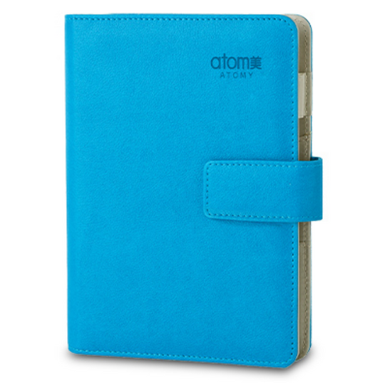 Atomy 2023 Diary 365 Days Calendar Blue 6 Hole Ring Binder Magnetic Compact NEW