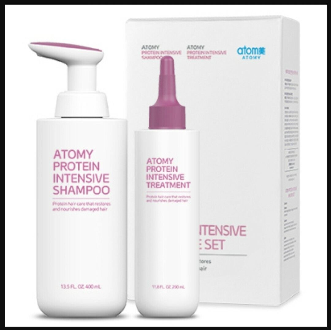 Atomy Protein Intensive Hair Care Set Shampoo and Hair Treatment 2pcs NEW