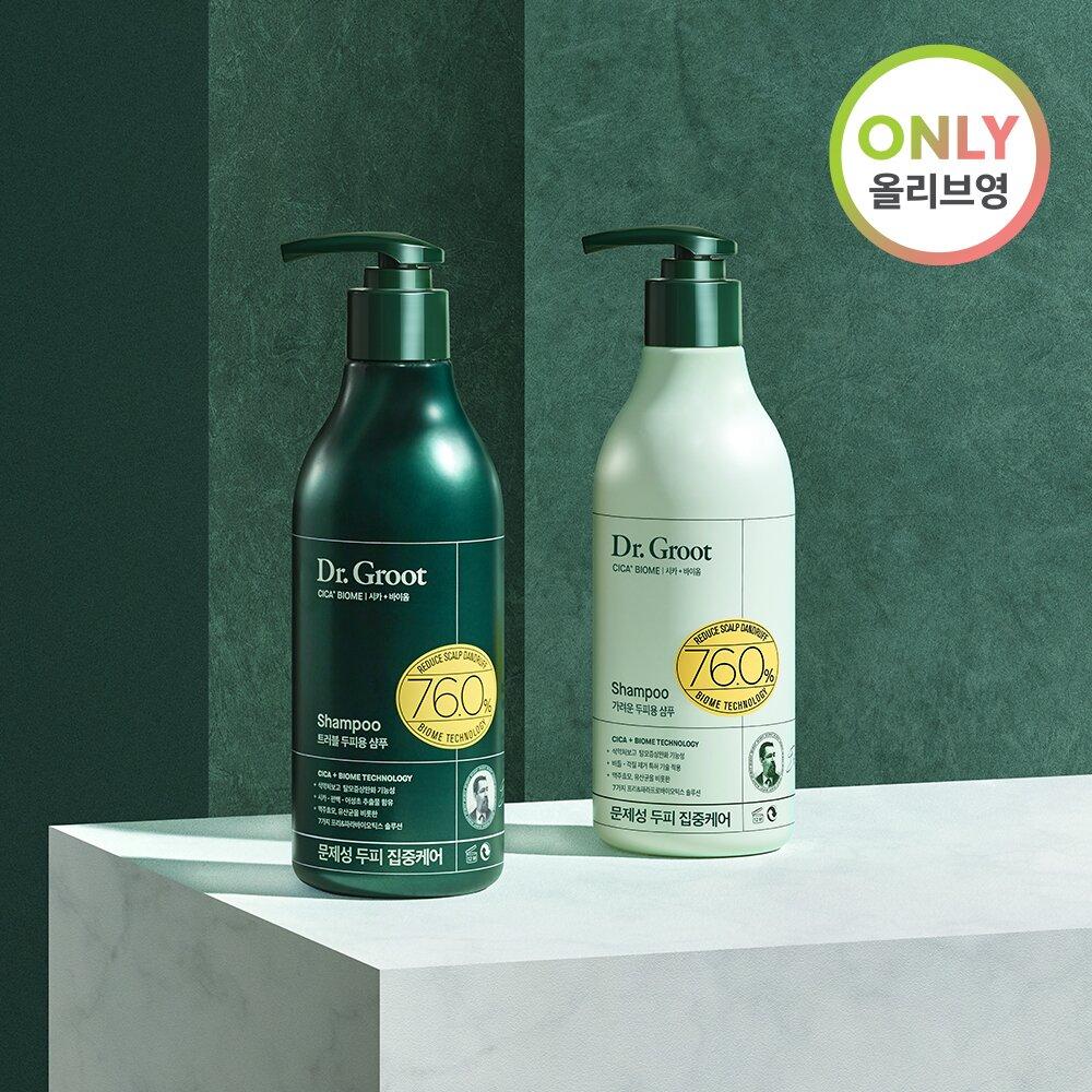 Dr. Groot Cica+ Biome Shampoo For Trouble/Itchy Scalp 350mL Special Set (+Shampoo 100mL) Choose 1 out of 2 options
