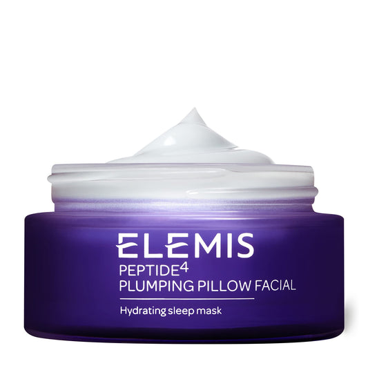 ELEMIS Peptide4 Plumping Pillow Facial | Cooling Gel Sleep Mask Refreshes, Replenishes and Rehydrates for Radiant, Well-Rested Skin Overnight | 50 mL