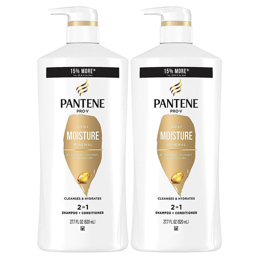 Pantene Shampoo and Conditioner Set with Hair Treatment - Pro-V Nutrients for Dry, Color-Treated Hair, Long-Lasting Nourishment & Hydration, Antioxidant-Rich, Long-Lasting Softness & Shine, 3 Pieces