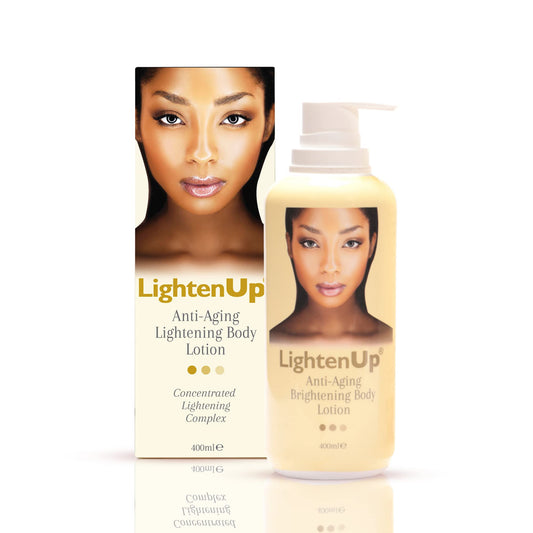LightenUp Anti-Aging Body Lotion 400ml - Brightening Body Lotion with Argan Oil and Shea Butter
