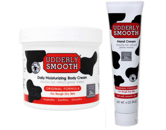Udderly Smooth Duo Pack, Hand & Body Cream, 16 Ounce