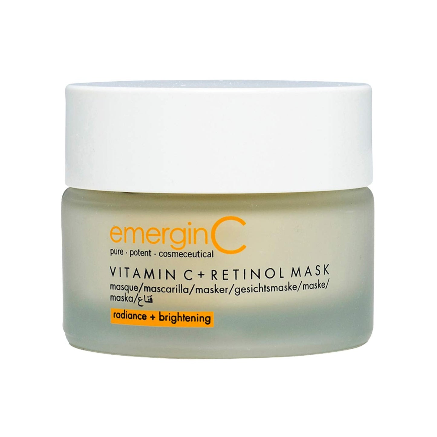 emergin C Vitamin C + Retinol Mask - Exfoliating Green Tea Face Mask with Kaolin Clay - Removes Dead Skin + Helps Improve the Appearance of Uneven Tone for Glowing Skin (1.7 oz, 50 ml)
