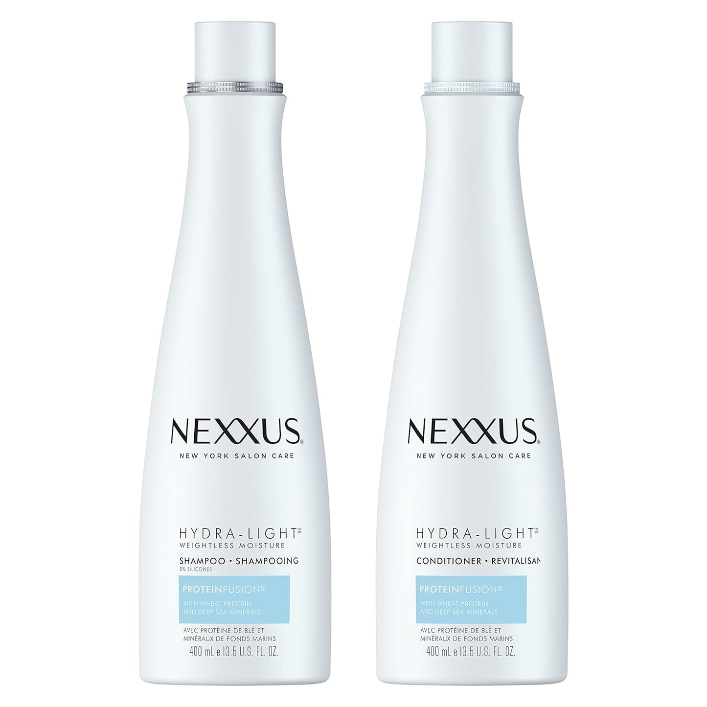 Nexxus Hydralight Shampoo And Conditioner For Oily Hair Hydra-Light Hair Care System Formulated With Proteinfusion Blend 13.5oz 2 Count