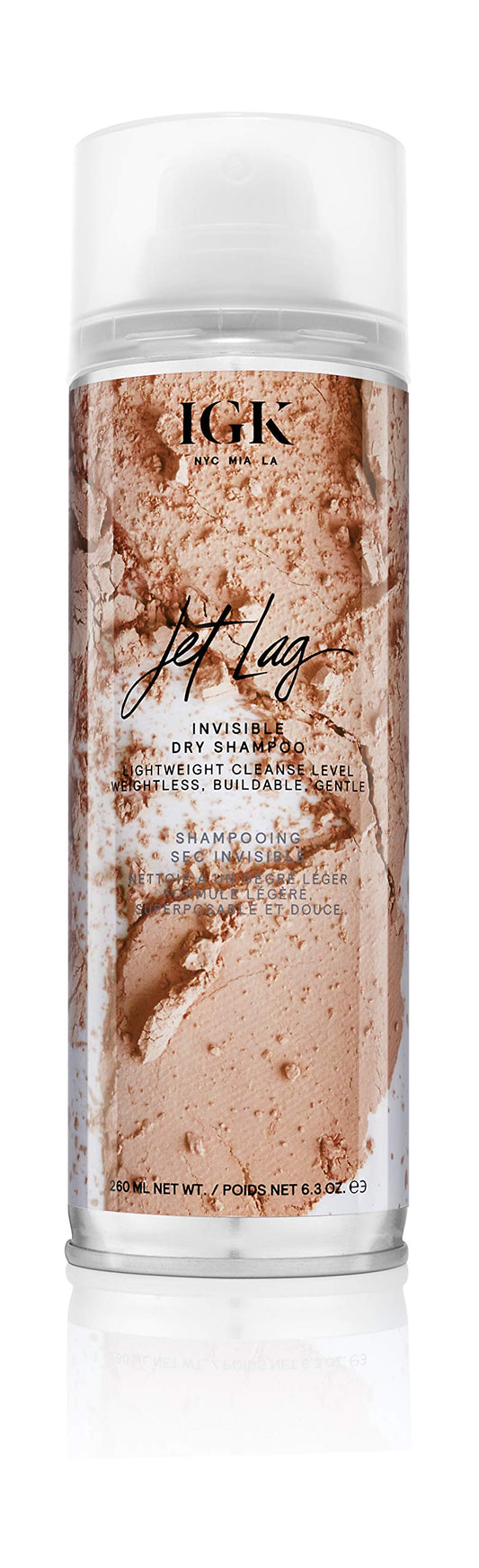 IGK JET LAG Invisible Dry Shampoo | Weightless + Refresh Style | Vegan + Cruelty Free | 6.3 Oz