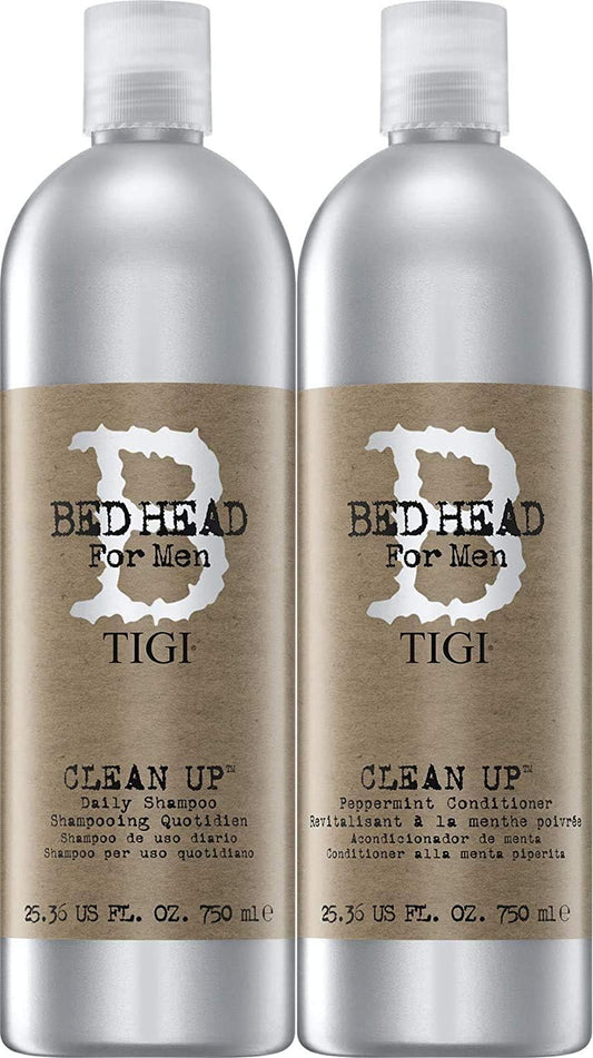 Tigi Bed Head Men Clean Up Shampoo & Conditioner DUO Pack, 25.36-ounce Each