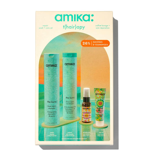 amika t(hair) apy repair wash + care hair set (original wizard)