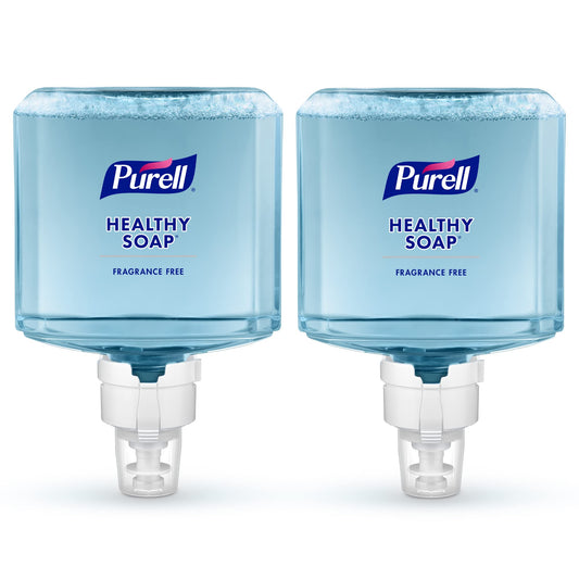 PURELL Brand HEALTHY SOAP Gentle and Free Foam, Fragrance Free, 1200 mL Refill for PURELL ES8 Automatic Soap Dispenser (Pack of 2) - 7772-02 - Manufactured by GOJO, Inc.