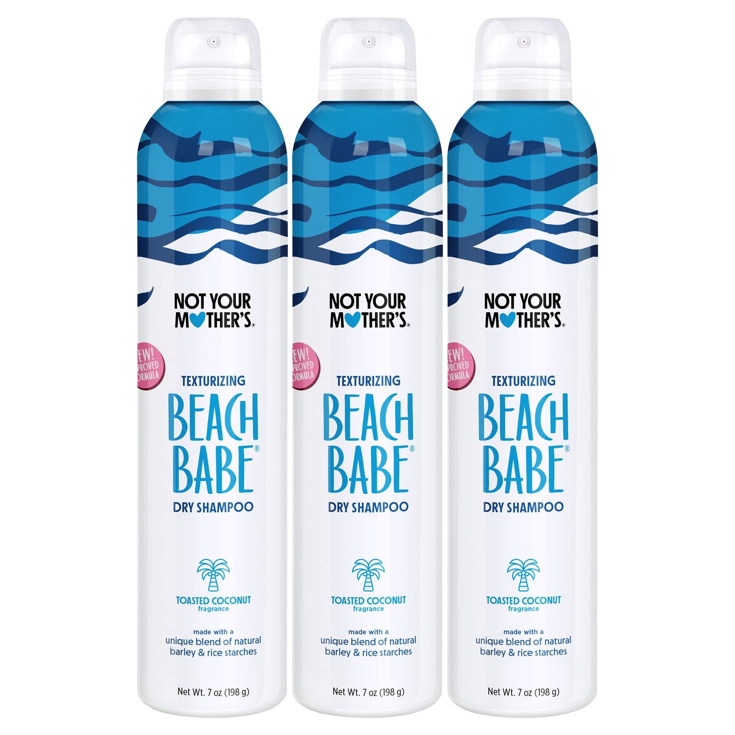 Not Your Mother's Beach Babe Dry Shampoo (3-Pack) - 7 oz Dry Shampoo - Instantly Absorbs Oil While Creating Effortless Sea-Tossed Texture