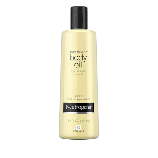 Neutrogena Body Oil Light Sesame Formula, Original 8.5 oz (Pack of 4)