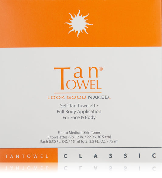Tan Towel Tan Towel Full Body Classic 5 Pack, 0.5 FL OZ Each