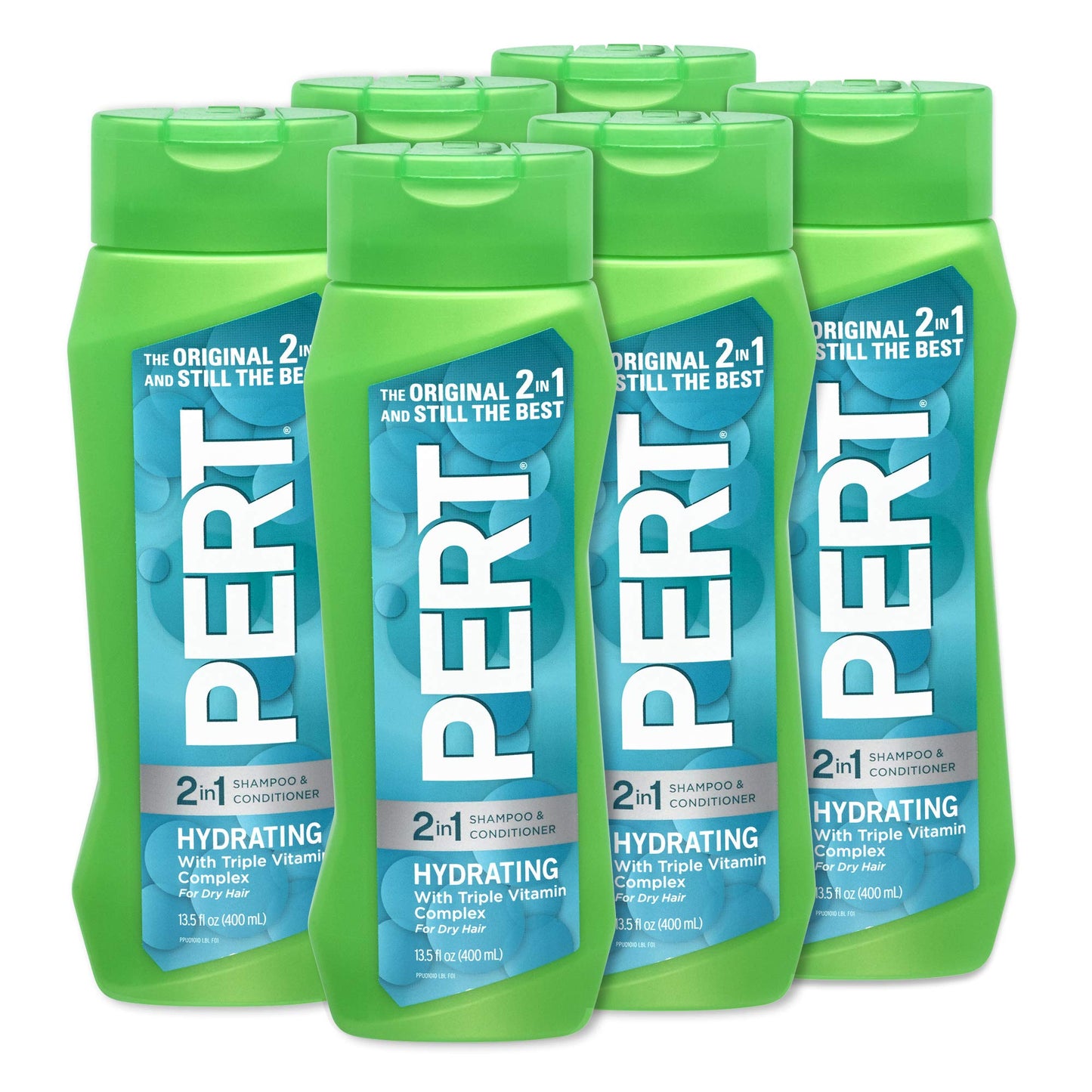 PERT 2-in-1 Hydrating Shampoo and Conditioner 13.5oz (6 PACK)