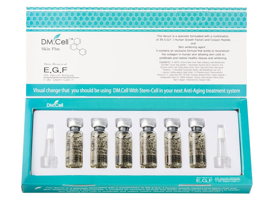 DM.Cell | EGF, FGF Repairing Ampoule | Microneedling EGF FGF Serum For Skin Renewal, Skin Protectant Barrier Ampoule, K-Beauty korean skincare Award Winner 1Fl.Oz