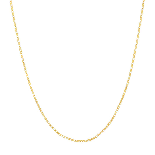 Designer Rolo Textured Chain 1.85mm Gold Plated over Sterling Silver