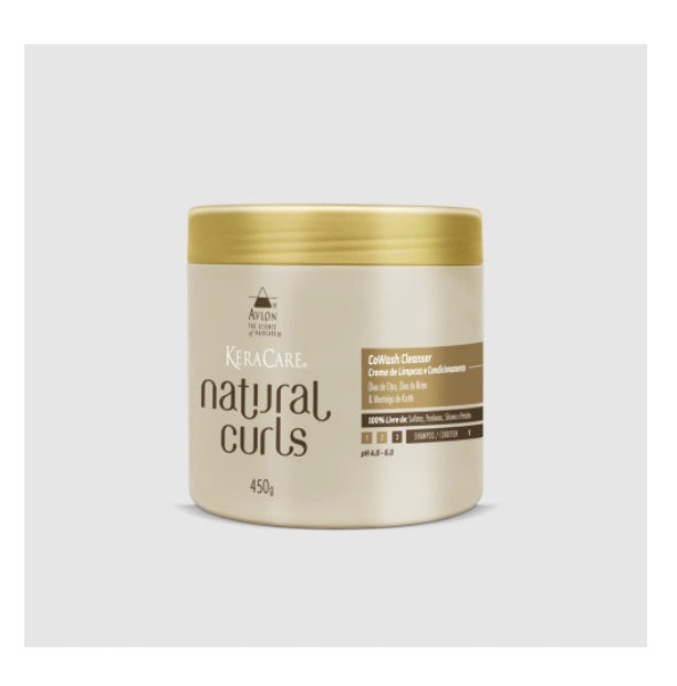KeraCare Natural Curls CoWash Cleanser Curly Hair Pre Treatment 450g - Avlon
