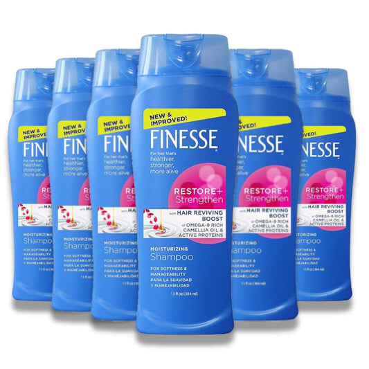 Finesse - Restore + Strengthen Moisturizing 2in1 Shampoo & Conditioner - 13 Oz - 6 Pack